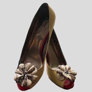 Darling Poetic Licence of London Platform Peep-toe Pumps EU Size 39.5